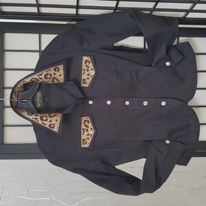 Christine Alexander black Jean jacket size Small.